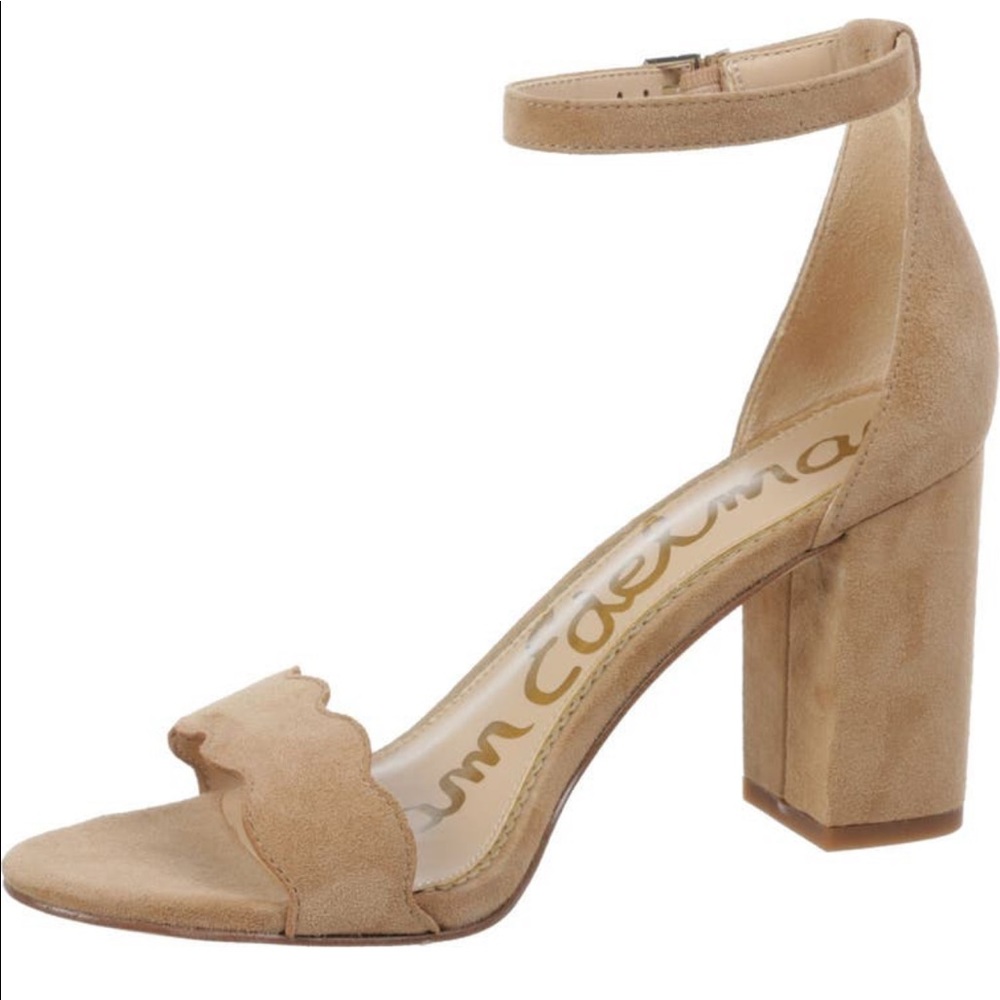 Sam edelman scalloped sandal heel